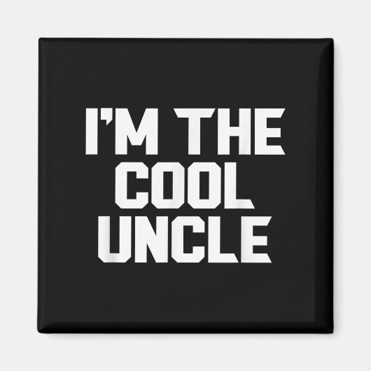 In de coole oom grappig magneet (Voorkant)