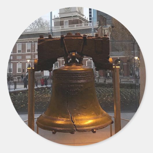 In de Cradle of Liberty Ronde Sticker (Voorkant)