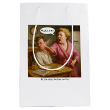 In de dagen voor de koffie.