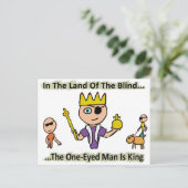 in de deelstaat Blinden Briefkaart (Staand voorkant)