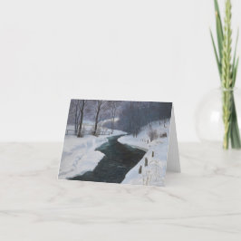 In de Diepe Winter Feestdagen Kaart