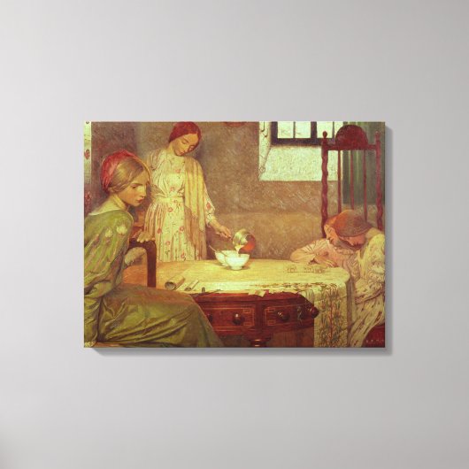 In de diepte van de winter canvas afdruk (Voorkant)