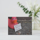 In de Ducks. Briefkaart (Staand voorkant)