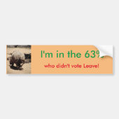 In de EU blijven de bumpersticker (Voorkant)