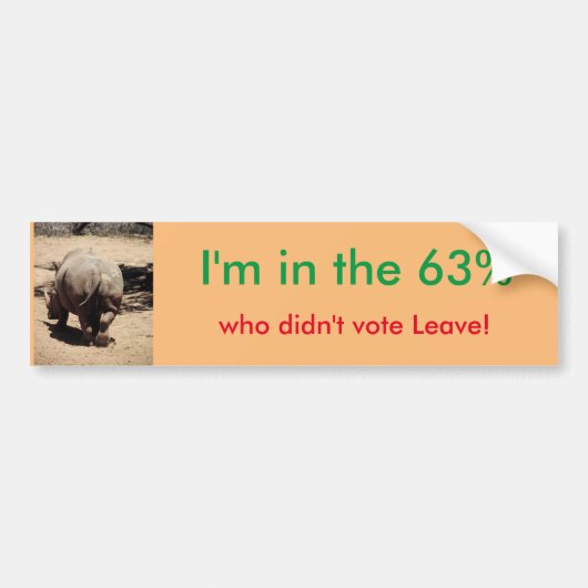 In de EU blijven de bumpersticker (Voorkant)