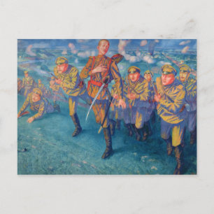 In de Firing Line, 1916 Briefkaart