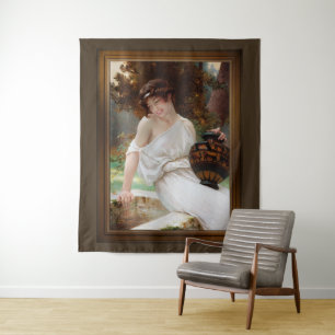 In de fontein door Guillaume Seignac Wandkleed