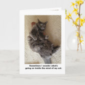 In de geest van katten kaart (Gele Bloem)