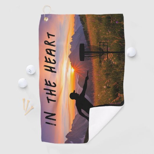 In de hartschijf golfhanddoek (Insitu)