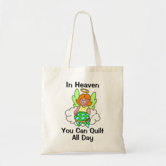 In de hemel kun je de hele dag ophouden tote bag