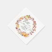 In de herfst verliefd worden Bruidsfeest bruidstaa Servet (Hoek)