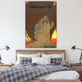 In de hitte van het moment canvas afdruk (Insitu (Slaapkamer))