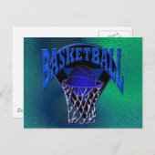 In de Hoop Basketball en Backboard Briefkaart (Voorkant / Achterkant)
