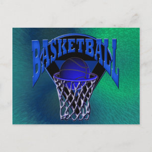 In de Hoop Basketball en Backboard Briefkaart