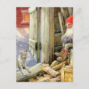 “In de houten schuur” door Jenny Nystrom Briefkaart