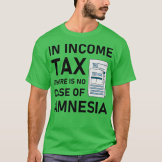 In de inkomstenbelasting is er geen hoesje van amn t-shirt