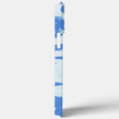 in de jaren 70, aangepaste naam in retroblauw Case-Mate iPhone case (Achterkant / Rechts)