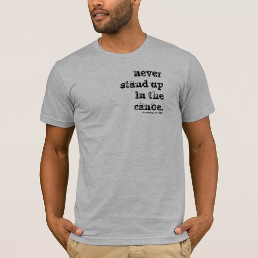 in de kano. t-shirt (Voorkant)