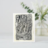 In de kelder briefkaart (Staand voorkant)