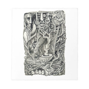 In de kelder notitieblok