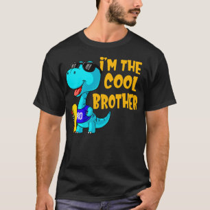 In de koele broeder van grappige dinosaurus Kinder T-shirt