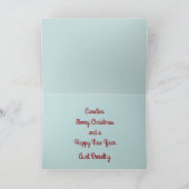 In de kribbe feestdagen kaart (Binnen)