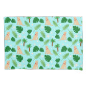 In de Kussenslopen van de Ocean Blue Tropical Pups (Voorkant-Links)