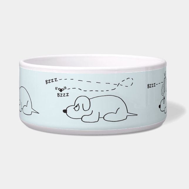 In de leeftijd van een hond voerbakje (Voorkant)