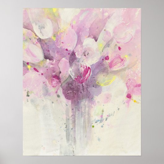 in de lente | Soft Pink Bouquet Poster (Voorkant)