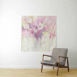  in de lente   Soft Pink Bouquet Wandkleed
