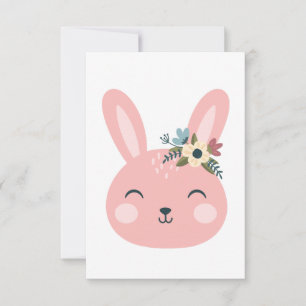 In de lente springen met ons paasmeisje-ontwerp kaart