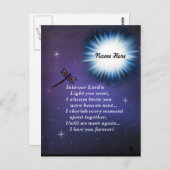 In de Lichte Dragonfly Briefkaart (Voorkant / Achterkant)