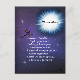 In de Lichte Dragonfly Briefkaart