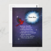 In de lichte kardinaal briefkaart (Voorkant / Achterkant)