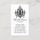 In de liefde kroonluchter ~ Visitekaartje (Achterkant)