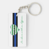 In de liefde met een officier sleutelhanger (achterkant)