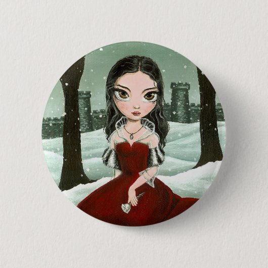 In de liefde ronde button 5,7 cm (Voorkant)