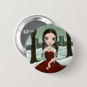 In de liefde ronde button 5,7 cm (Voorkant /achterkant)