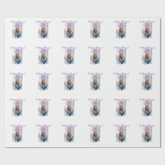 In de liefdevolle herinnering van herinnering houd cadeaupapier (Vlak)