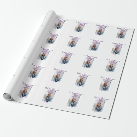 In de liefdevolle herinnering van herinnering houd cadeaupapier (Uitgerold)