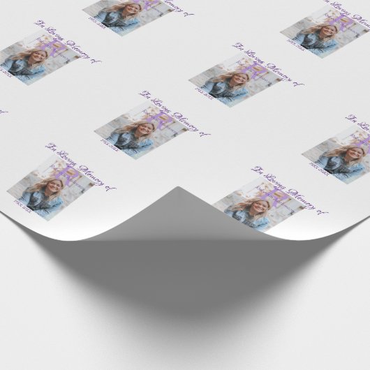 In de liefdevolle herinnering van herinnering houd cadeaupapier (Hoek)