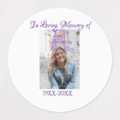 In de liefdevolle herinnering van herinnering houd labels (Design 1)