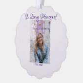 In de liefdevolle herinnering van herinnering houd ornament kaart (Links)