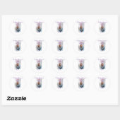 In de liefdevolle herinnering van herinnering houd ronde sticker (Vel)