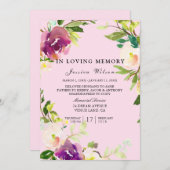 In de liefhebbende de dienst van de geheugenbegraf programma (Voorkant / Achterkant)