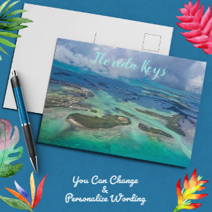 In de lucht boven Key West Florida Briefkaart