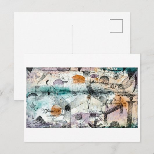 In de lucht | Paul Klee | Briefkaart (Voorkant / Achterkant)