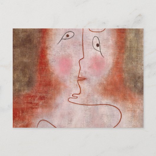 In de Magic Mirror door Paul Klee Briefkaart (Voorkant)