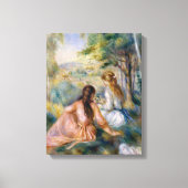 In de Meadow, Pierre-Auguste Renoir Canvas Afdruk (Voorkant)