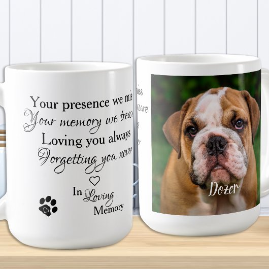 In de Mok Memory Pet Memorial Photo Coffee